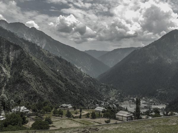 Pakistan village from the bird's-eye view