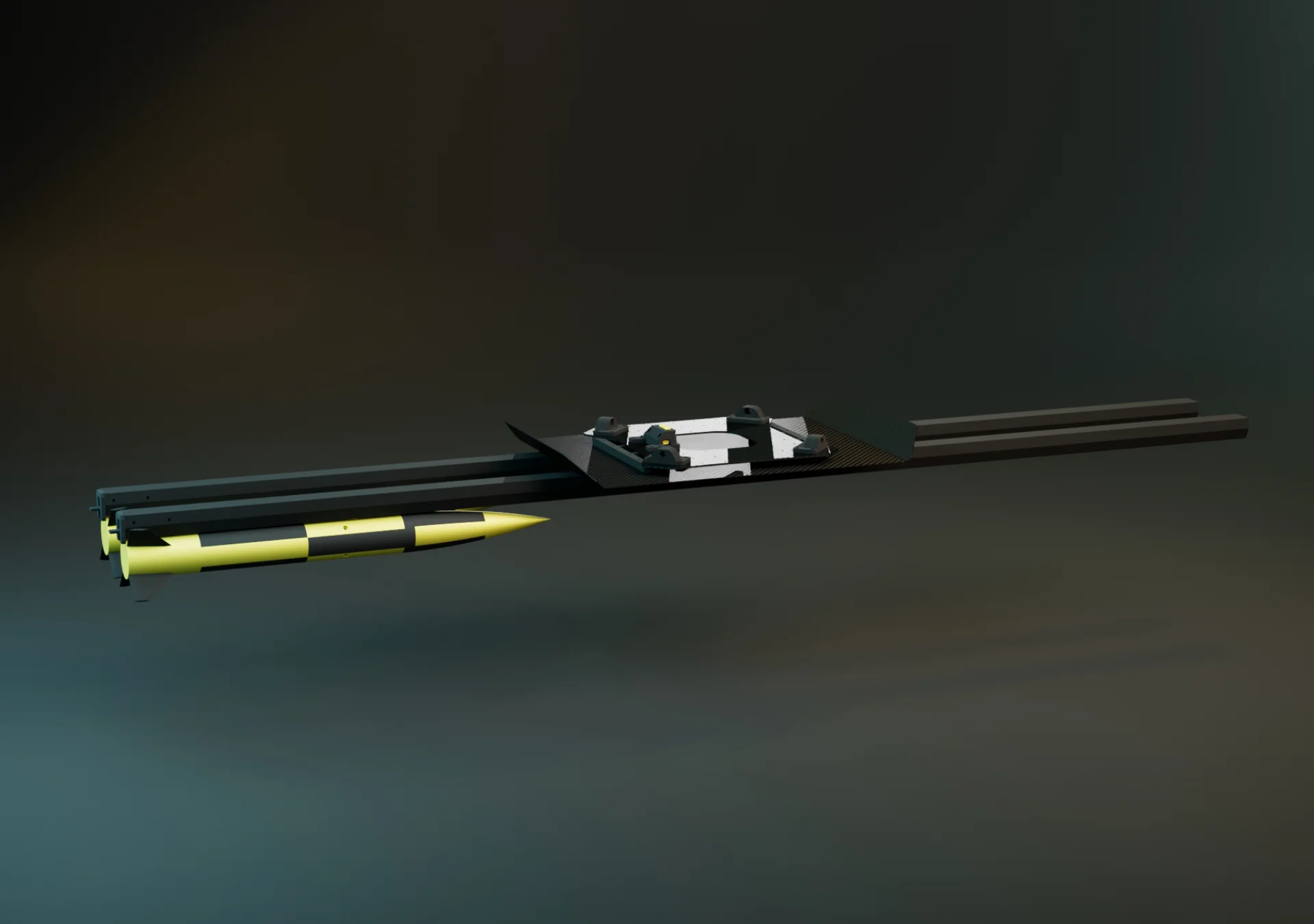 EAGLE.ONE interceptor drone equipped with a rocket launcher