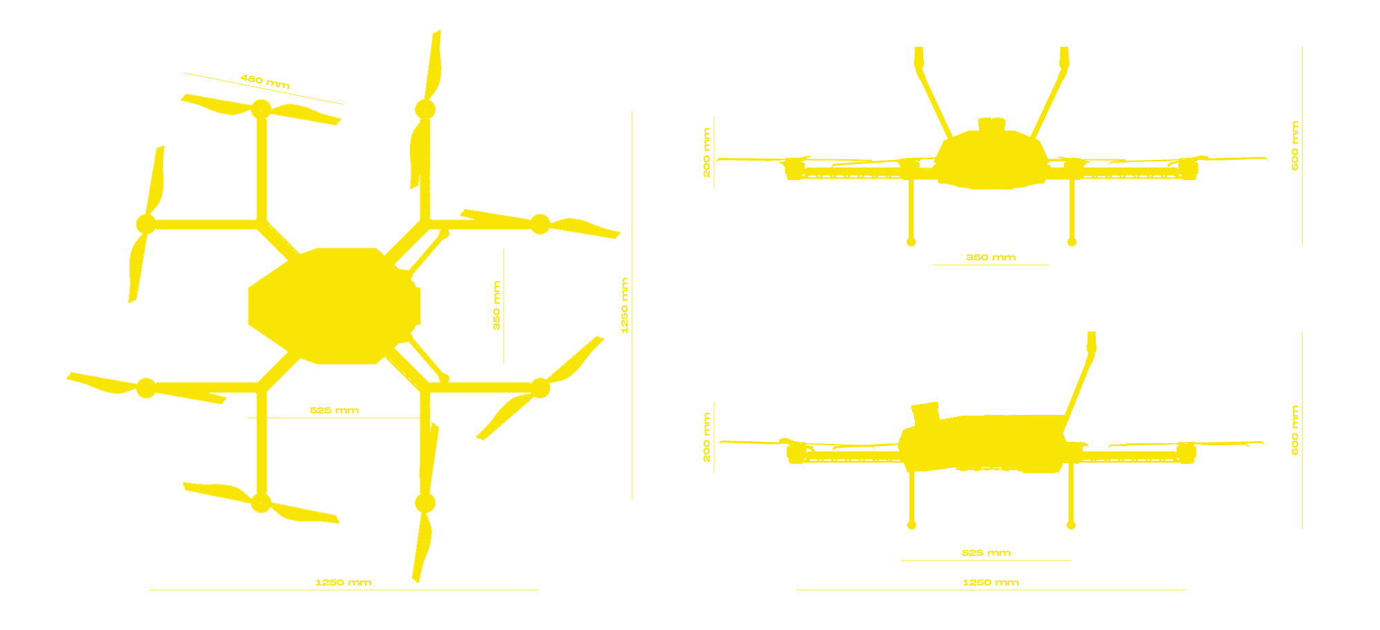 Výkres technických parametrů