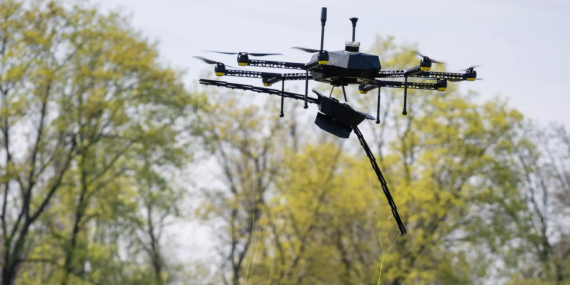 Spodní část těla našeho dronu tvořena odnímatelným modulem