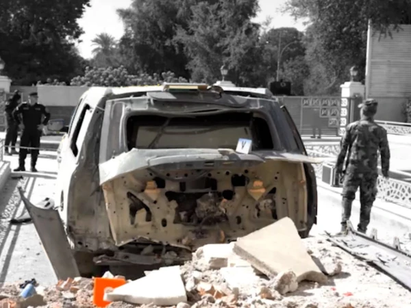 Aerial view of Baghdad's Green Zone